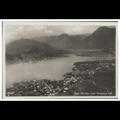 MW07603/ Bad Wiessee Foto AK seltenes Strähle Luftbild 30er Jahre