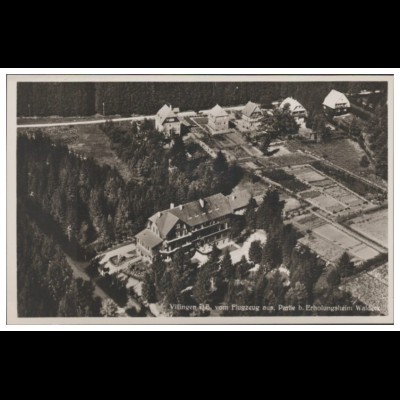 MW01050/ Villingen Erholungsheim Waldeck Foto AK seltenes Strähle Luftbild 1935