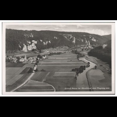 MW07992/ Prunn im Altmühltal Foto AK seltenes Strähle Luftbild 30er Jahre