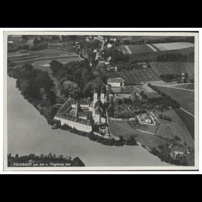 MW07896/ Vornbach am Inn AK seltenes Strähle Luftbild 30er Jahre