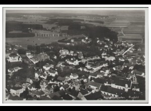 MW07821/ Bad Wörishofen Foto AK seltenes Strähle Luftbild 30er Jahre