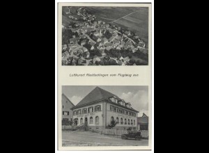 MW08028/ Riedöschingen Gasthaus z. Adler AK seltenes Strähle Luftbild 30er Jahre
