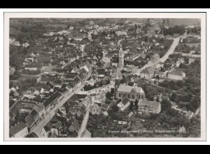 MW08039/ Bergzabern Pfalz Foto AK seltenes Strähle Luftbild 30er Jahre