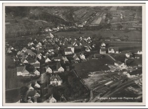 MW08046/ Siglingen a. Jagst Foto AK seltenes Strähle Luftbild 30er Jahre