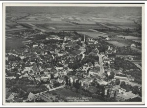 MW08129/ Uftenheim Bayern AK seltenes Strähle Luftbild 30er Jahre