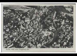 MW08165/ Schwäbisch Hall AK seltenes Strähle Luftbild 30/40er Jahre