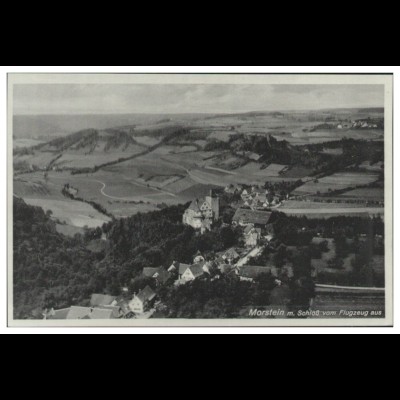 MW08387/ Morstein mit Schloß AK seltenes Strähle Luftbild 30/40er Jahre