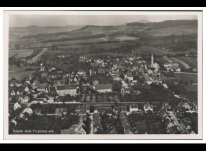 MW08534/ Salach Foto AK seltenes Strähle Luftbild 30er Jahre