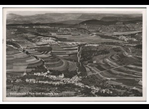 MW08548/ Reichenbach i. Täle Foto AK seltenes Strähle Luftbild 30er Jahre