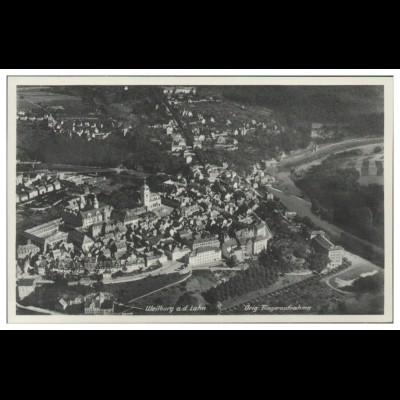 MW08694/ Weilburg a.d. Lahn AK seltenes Strähle Luftbild 30er Jahre