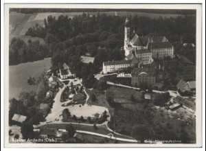 MW08772/ Kloster Andechs Foto AK seltenes Strähle Luftbild 30er Jahre