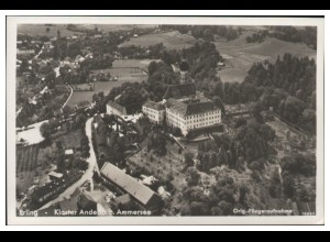 MW08771/ Erling a. Ammersee Foto AK seltenes Strähle Luftbild 30er Jahre