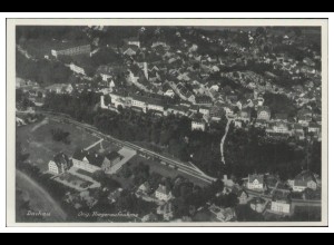 MW08816/ Dachau AK seltenes Strähle Luftbild 30er Jahre