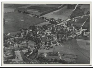 MW08807/ Schrobenhausen AK seltenes Strähle Luftbild 30er Jahre