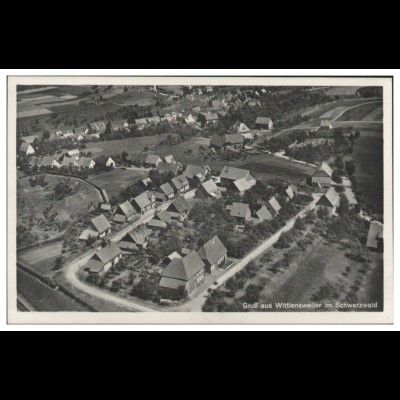 MW08912/ Wittlensweiler b. Freudenstadt AK seltenes Strähle Luftbild 40er Jahre