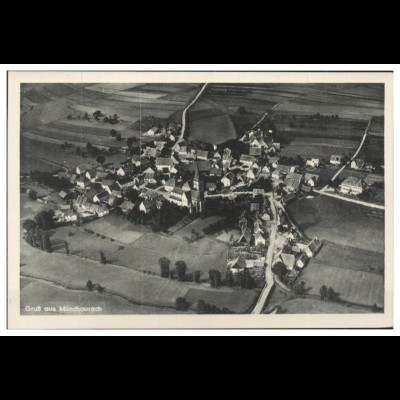 MW08936/ Münchaurach. AK seltenes Strähle Luftbild 40er Jahre