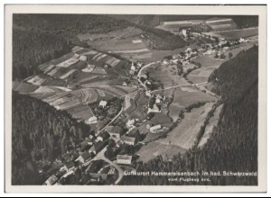 MW01507/ Hammereisenbach Vöhringen Foto AK seltenes Strähle Luftbild ca.1935