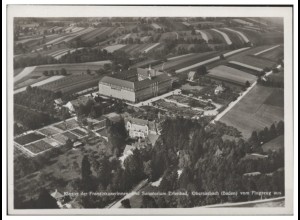 MW01572/ Obersasbach Kloster, Sanatorium Foto AK seltenes Strähle Luftbild 