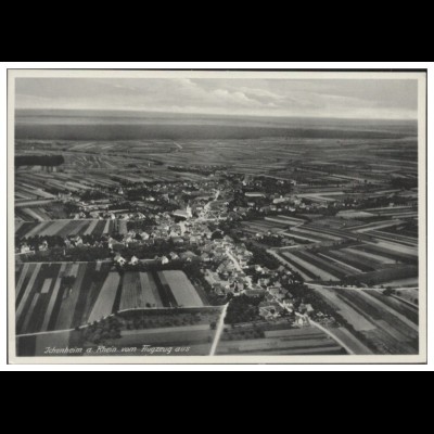 MW01988/ Ichenheim AK seltenes Strähle Luftbild ca.1935