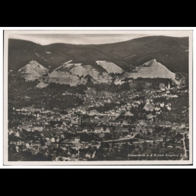 MW02054/ Dossenheim Foto AK seltenes Strähle Luftbild 30er Jahre