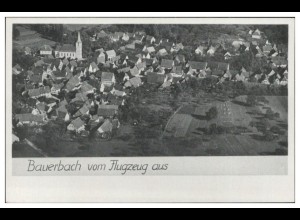 MW02071/ Bauerbach AK seltenes Strähle Luftbild 30er Jahre