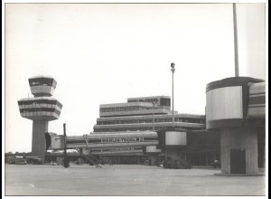 C5534/ Flughafen Tegel Foto 22 x 16,5 cm 70er Jahre