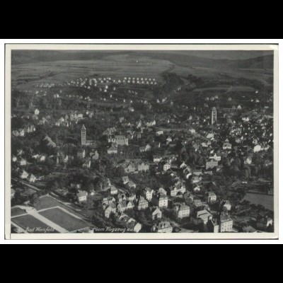 MW02292/ Bad Hersfeld AK seltenes Strähle Luftbild 30er Jahre