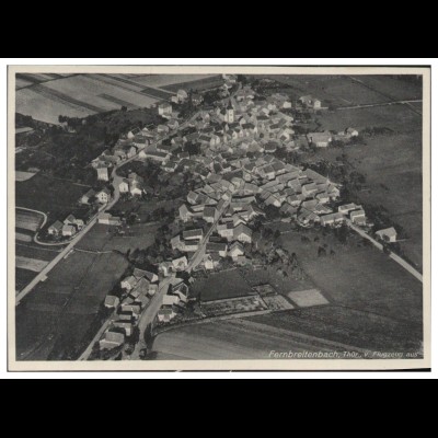 MW02205/ Fernbreitenbach Werra-Suhl-Tal AK seltenes Strähle Luftbild 30er Jahre