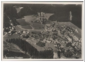 MW02234/ Hahnenklee Harz Foto AK seltenes Strähle Luftbild 30er Jahre