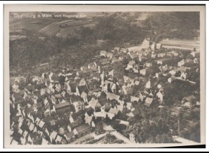 MW02517/ Obernburg a. M. Foto AK seltenes Strähle Luftbild 30er Jahre 