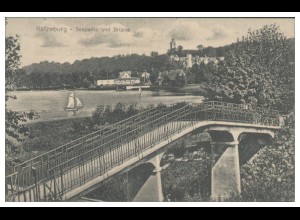 Y27839/ Ratzeburg Seepartie und Brücke AK 1916