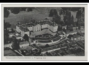 MW02706/ Weissenstein-Pommersfelden AK seltenes Strähle Luftbild 30er Jahre