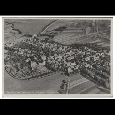 MW03022/ Schönau AK seltenes Strähle Luftbild 30er Jahre