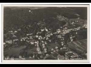 MW03027/ Bad Liebenstein Foto AK seltenes Strähle Luftbild 30er Jahre