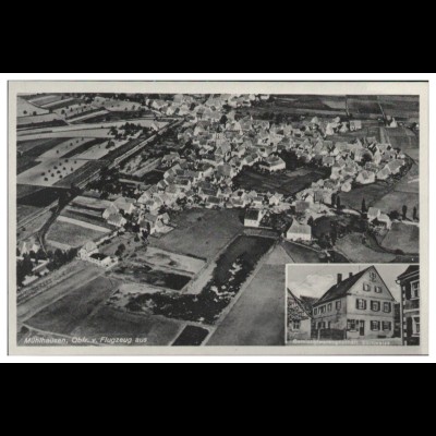 MW03292/ Mühlhausen AK seltenes Strähle Luftbild 30er Jahre
