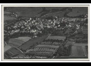 MW03117/ Jagstheim AK seltenes Strähle Luftbild 30er Jahre