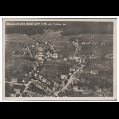 MW03132/ Dobel Foto AK seltenes Strähle Luftbild 30er Jahre