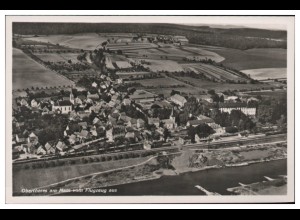 MW03198/ Obertheres am Main Foto AK seltenes Strähle Luftbild 30er Jahre