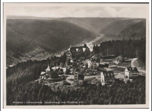 MW02858/ Wildbad Sommerberg Foto AK seltenes Strähle Luftbild 30er Jahre