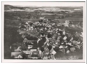 MW03446/ Markt Einersheim Foto AK seltenes Strähle Luftbild 30er Jahre