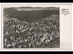 MW03481/ Altensteig Foto AK seltenes Strähle Luftbild 30er Jahre