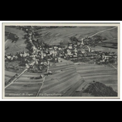 MW02901/ Wilsndorf Kr. Siegen AK seltenes Strähle Luftbild 30er Jahre