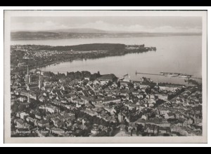 MW03598/ Konstanz Foto AK seltenes Strähle Luftbild 30er Jahre