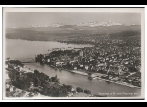 MW03600/ Konstanz Foto AK seltenes Strähle Luftbild 30er Jahre