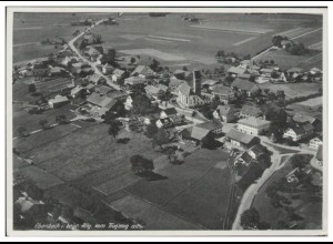 MW04109/ Ebersbach Allgäu Foto AK seltenes Strähle Luftbild 30er Jahre