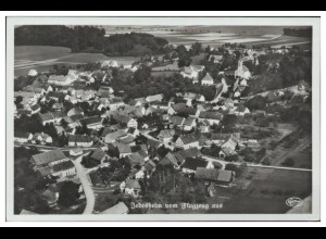 MW03788/ Jedesheim b. Illertissen Foto AK seltenes Strähle Luftbild 30er Jahre