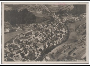 MW03908/ Elzach Foto AK seltenes Strähle Luftbild 30er Jahre