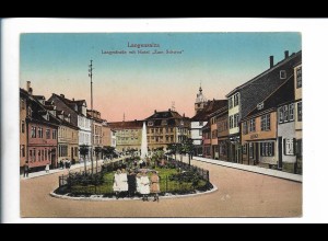 V5659-999/ Langensalza Langestr. mit Hotel Zum Schwan AK ca.1912 