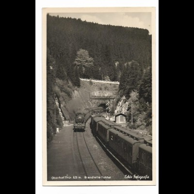 XX18747/ Oberhof Thür. Eisenbahn Brandleite-Tunnel Foto AK ca.1930