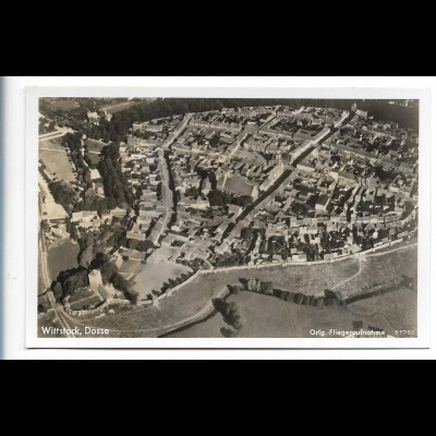 MW00006/ Wittstock Dosse Foto AK seltenes Luftbild 1940